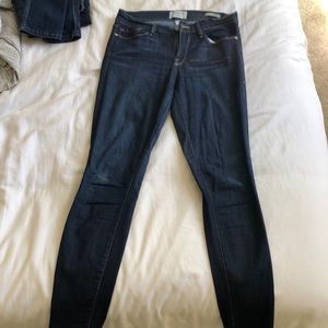 FRAME Dark Blue Skinny Jeans